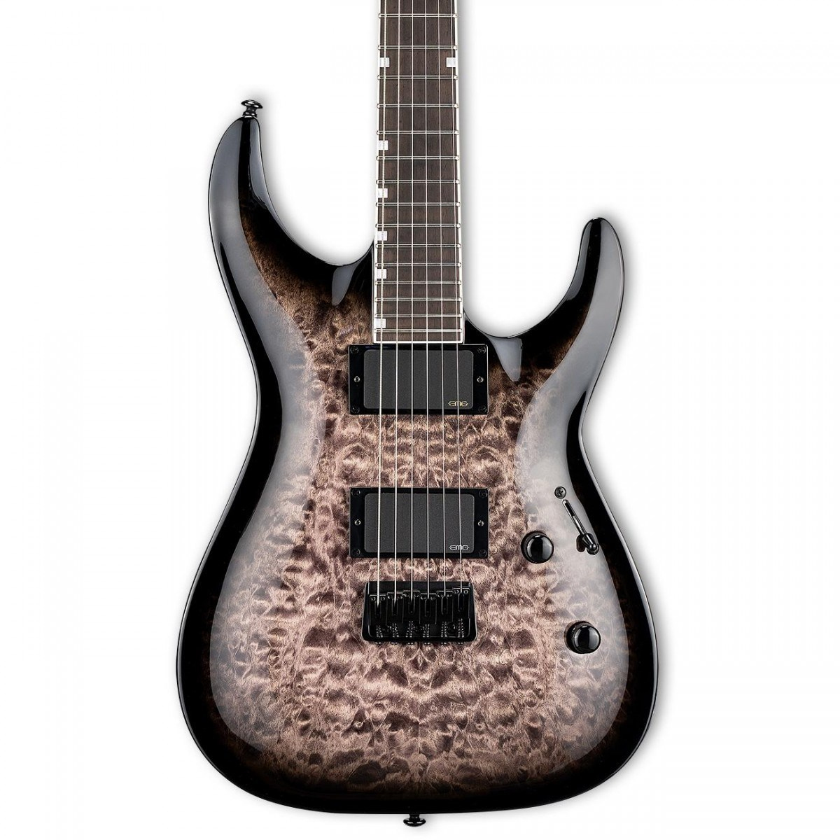 ESP LTD LMH400HTQMSTBLKSB MH-400 See Thru Black Sunburst Elektro Gitar