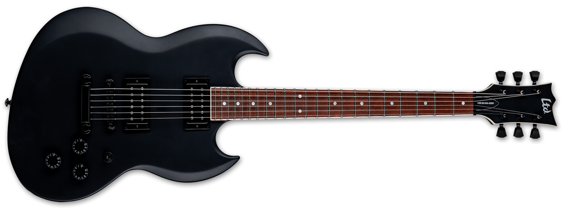 ESP LTD VOLSUNG-200 BLKS Lars Frederiksen Signature Elektro Gitar