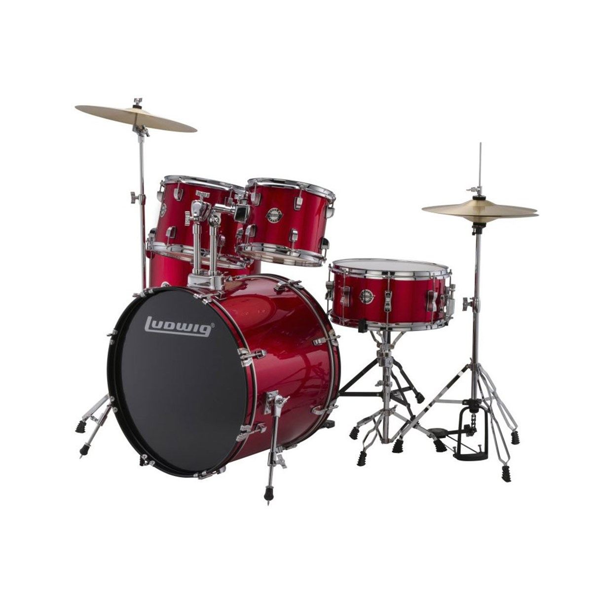 Ludwig Accent Fuse (Kırmızı) Akustik Davul Seti
