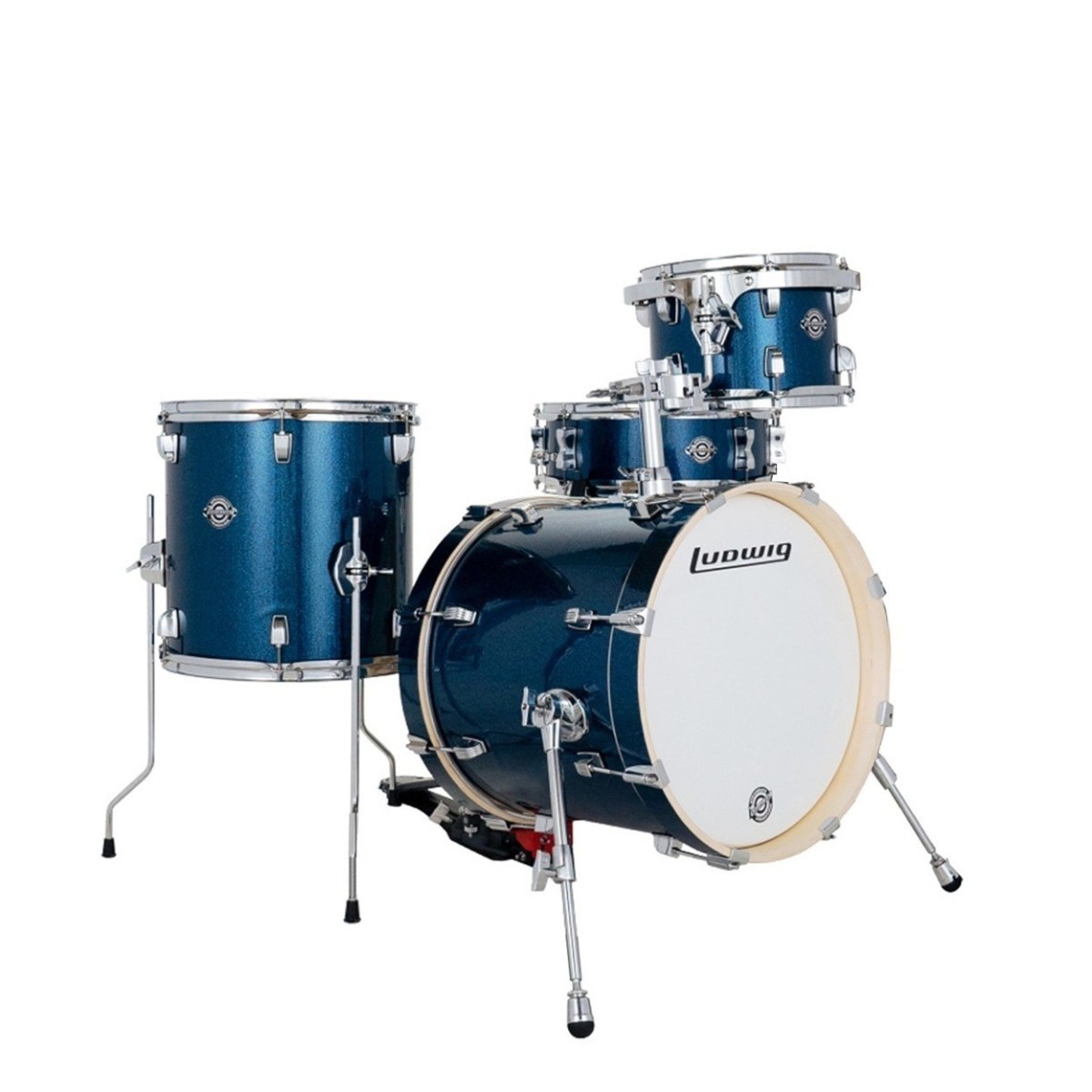 Ludwig Breakbeats Deep Blue Sparkle Akustik Davul Seti