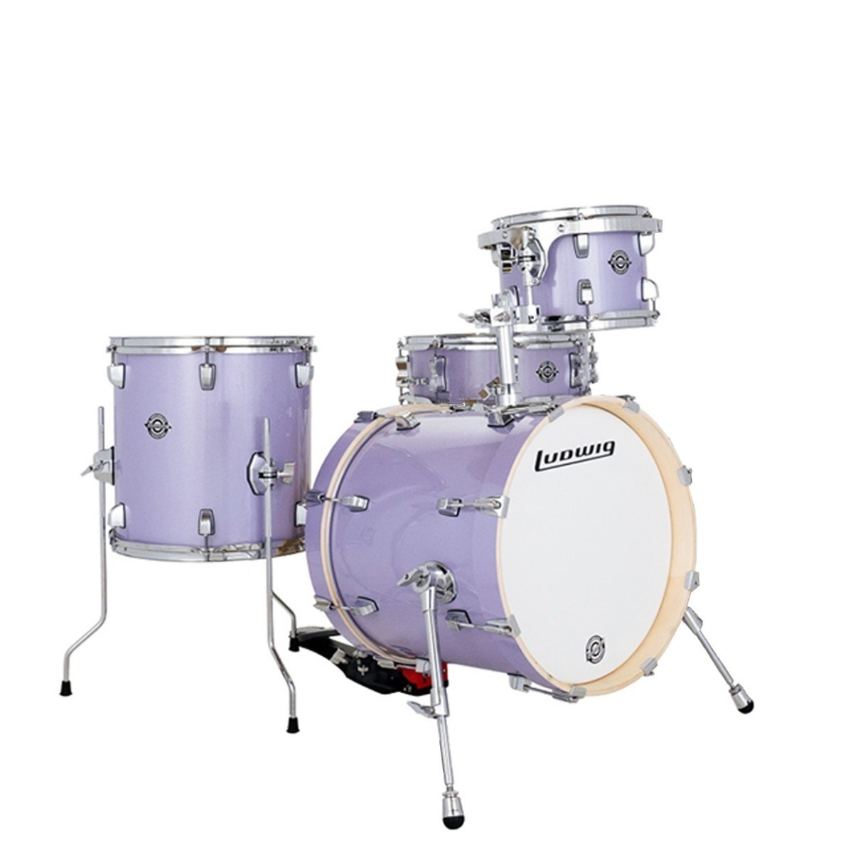 Ludwig Breakbeats Lilac Sparkle Akustik Davul Seti