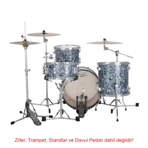Ludwig Neusonic Downbeat Steel Blue Pearl Davul Shell Set
