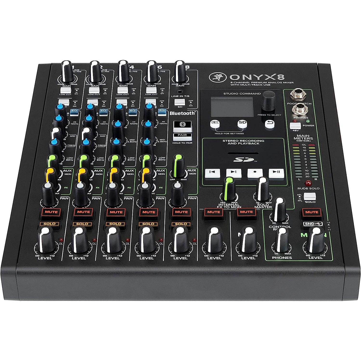 Mackie Onyx8 8-Kanal Analog Mikser (Multi-Track USB)