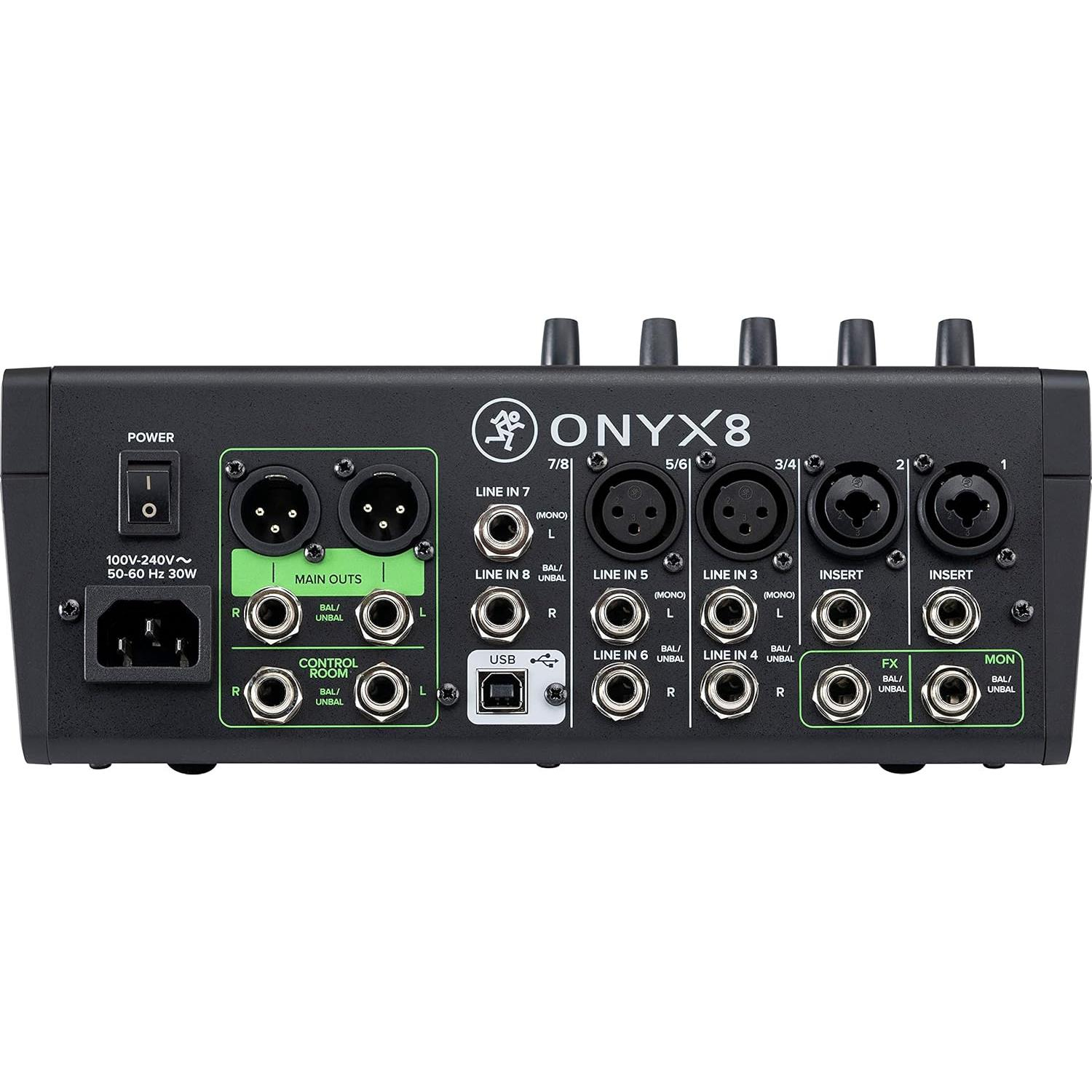 Mackie Onyx8 8-Kanal Analog Mikser (Multi-Track USB)