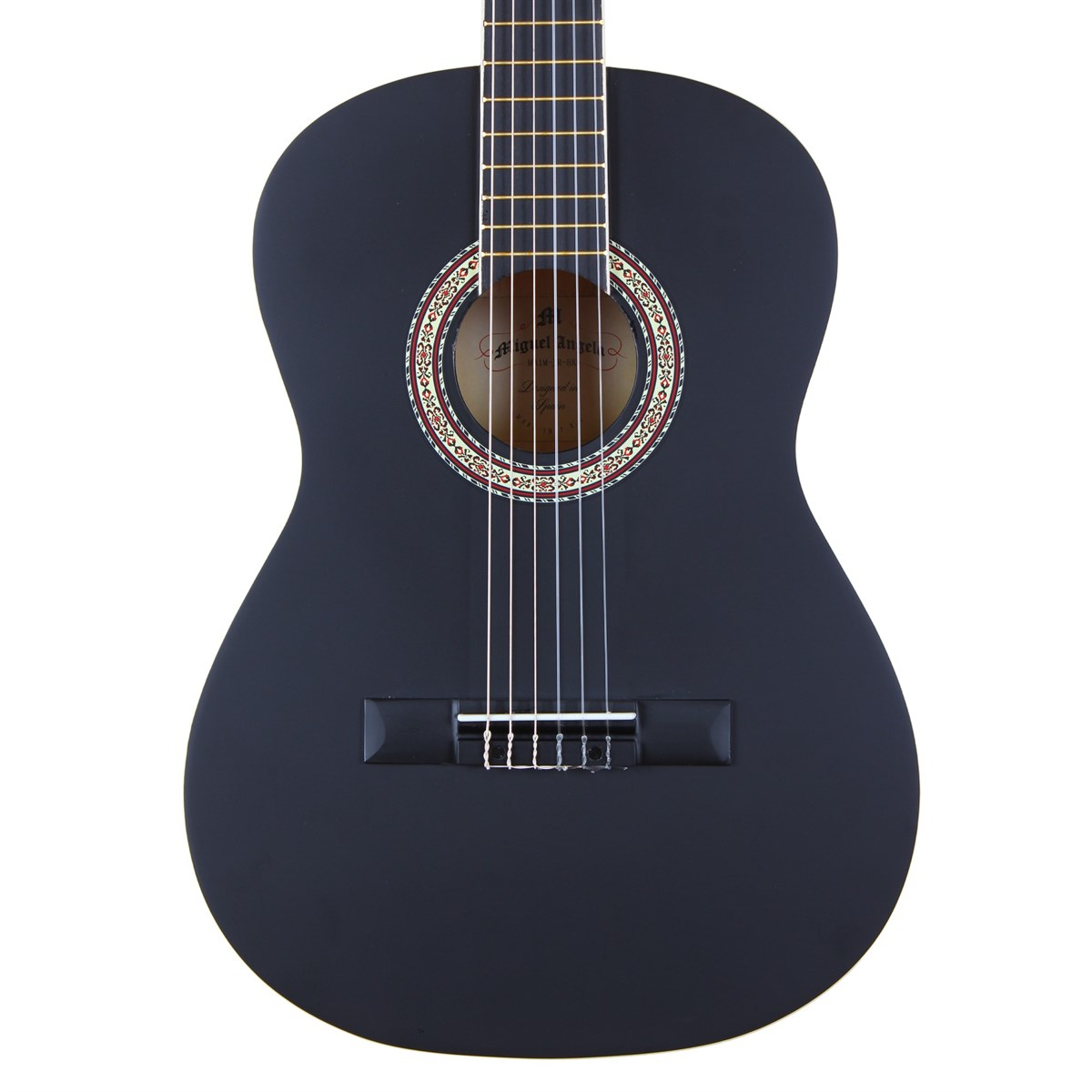 Miguel Angela MA1M-JR-BK Siyah 3/4 Klasik Gitar (Mat Cilalı) Kılıf+Pena