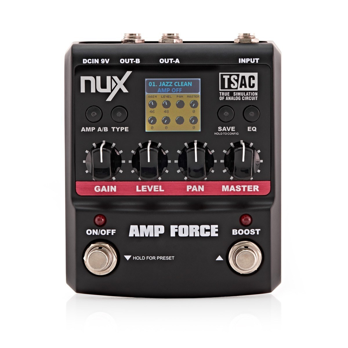 NUX AmpForce Drive ve Distortion Pedalı