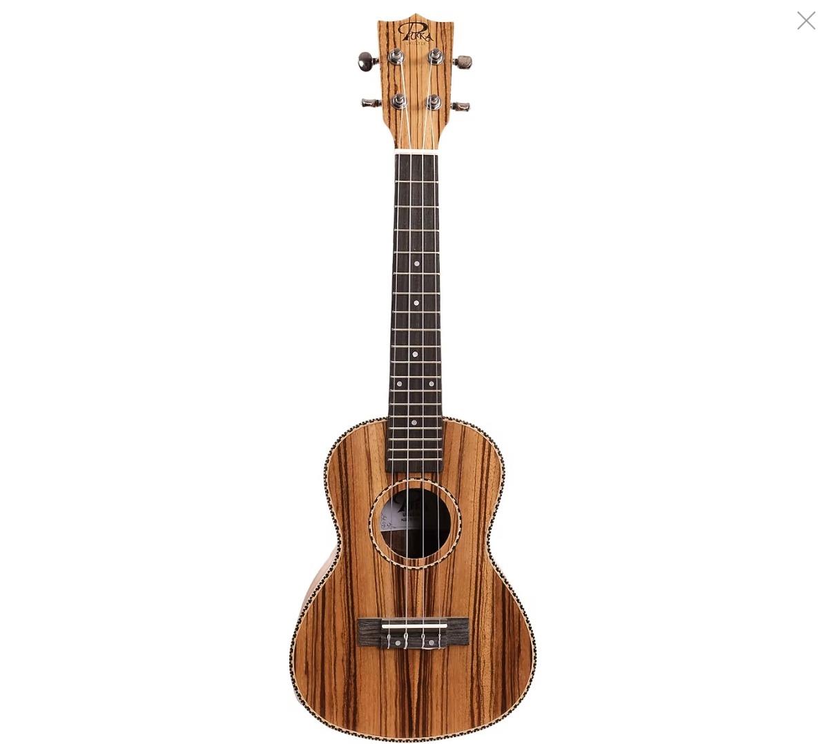 Puka Zebra Wood  Concert Ukulele