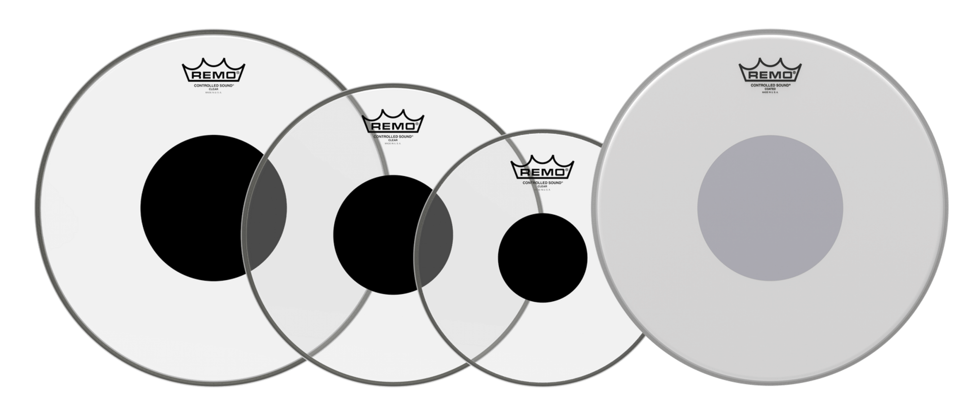 REMO PROPACK CONTROLLED SOUND® (10,12,14 Clear + 14 Coated) Deri Seti
