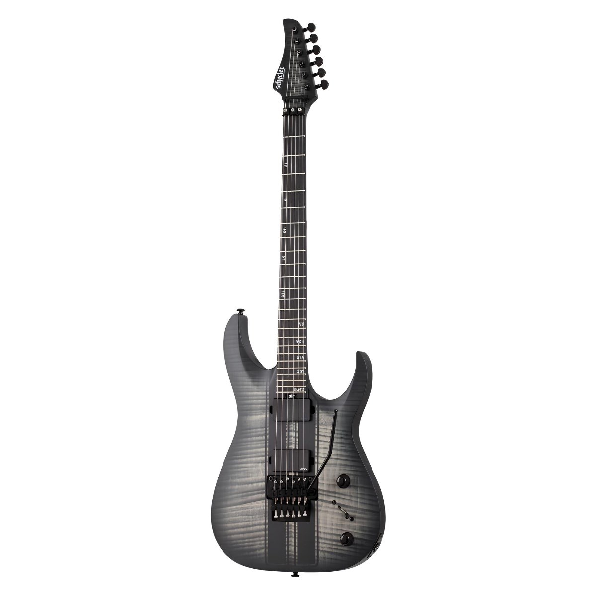 Schecter Banshee GT FR Satin Elektro Gitar (Charcoal Burst)