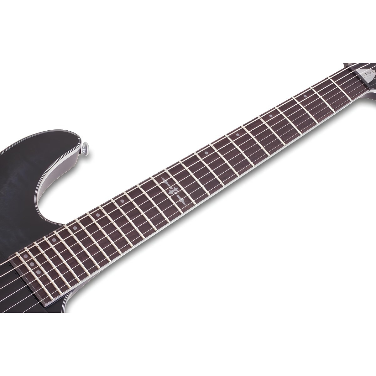 Schecter C-1 Platinum Elektro Gitar (See-Thru Siyah Saten)