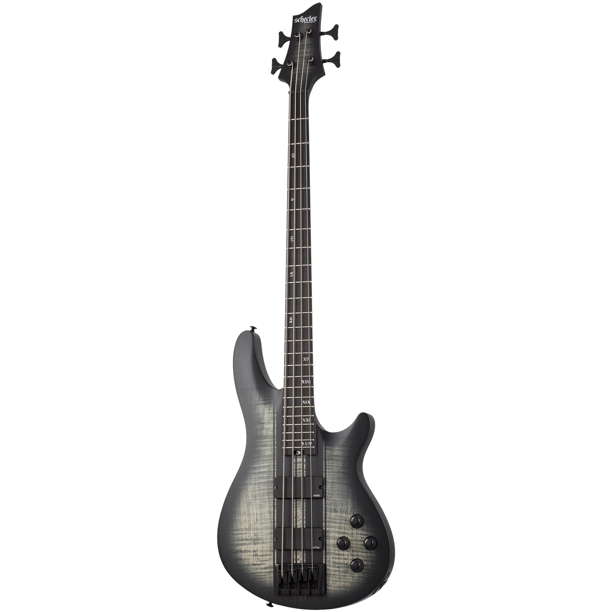 Schecter C-4 GT Bas Gitar (Satin Charcoal Burst)