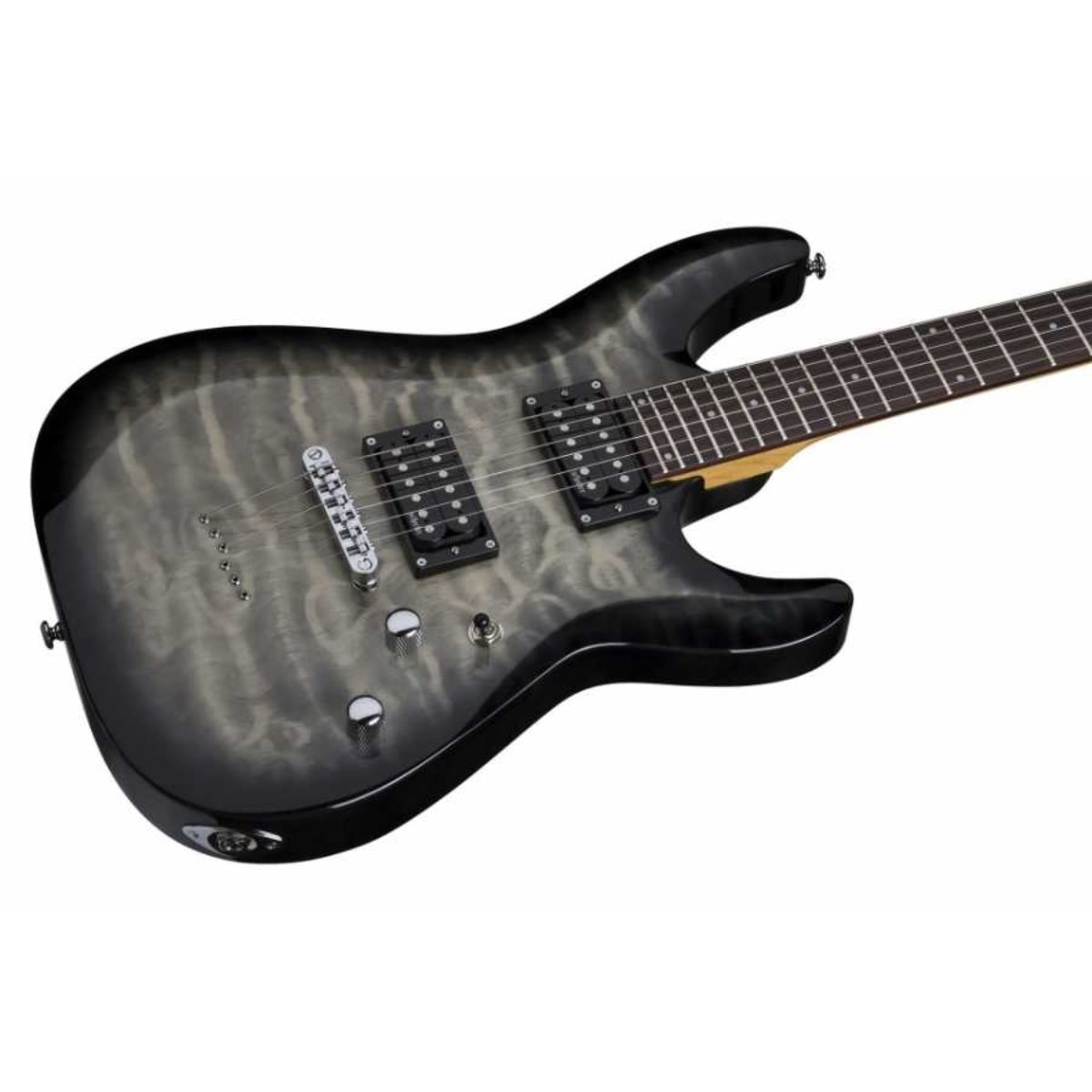Schecter C-6 Plus Elektro Gitar (Charcoal Burst)