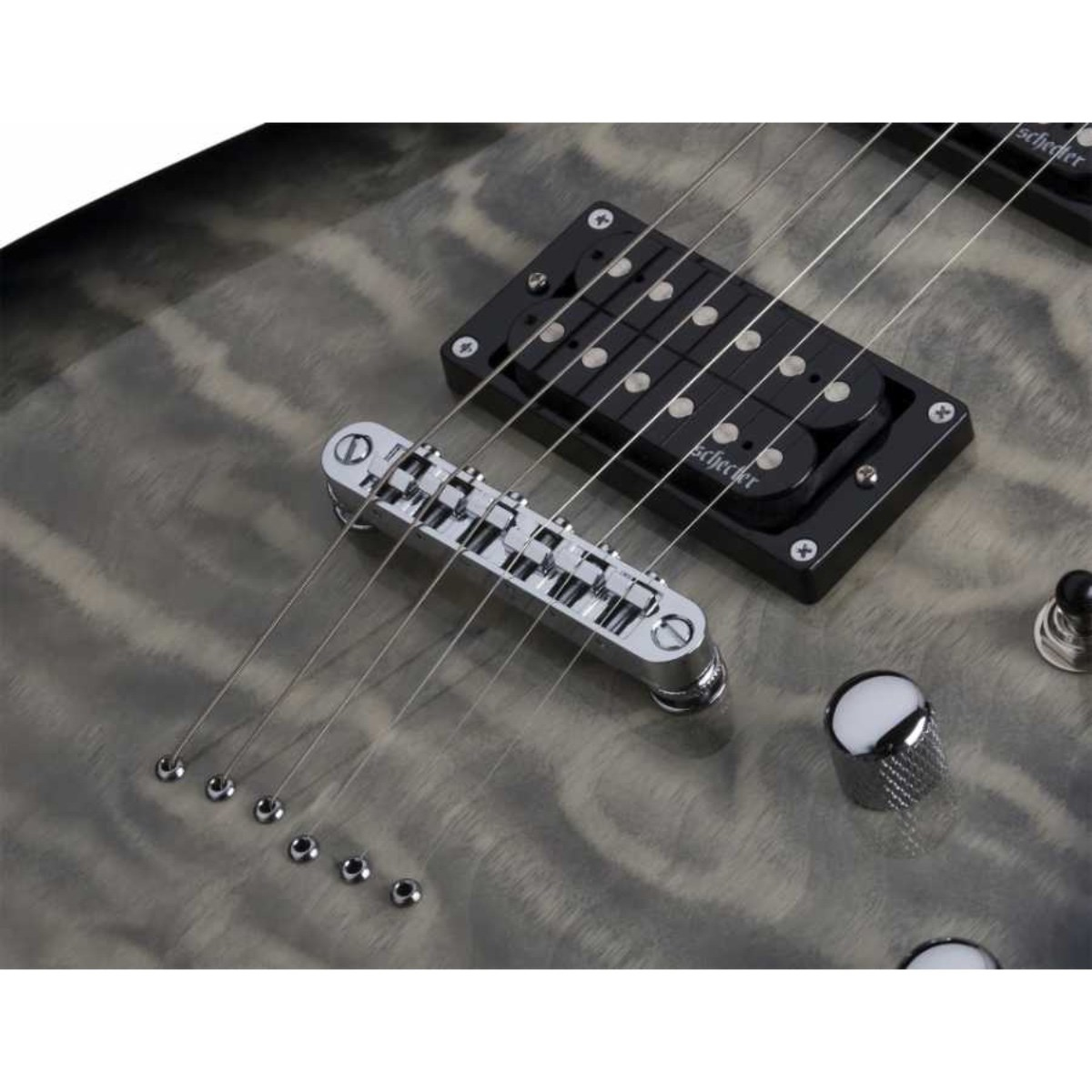 Schecter C-6 Plus Elektro Gitar (Charcoal Burst)