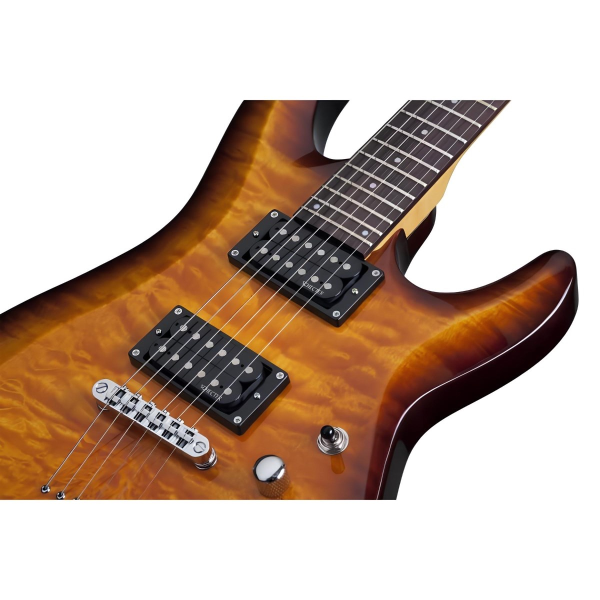 Schecter C-6 Plus Elektro Gitar (Vintage Sunburst)