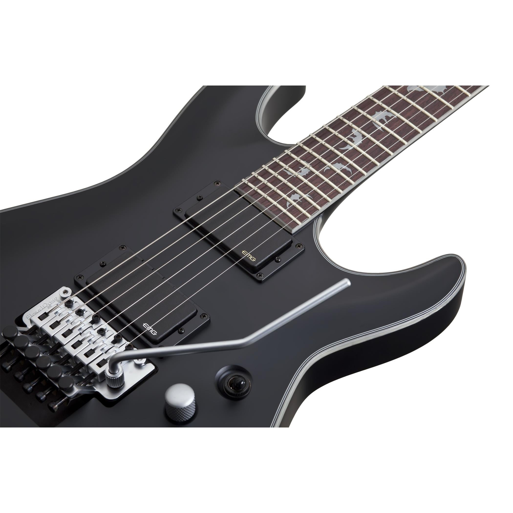 Schecter Damien Platinum 6 FR Elektro Gitar (Mat Siyah)