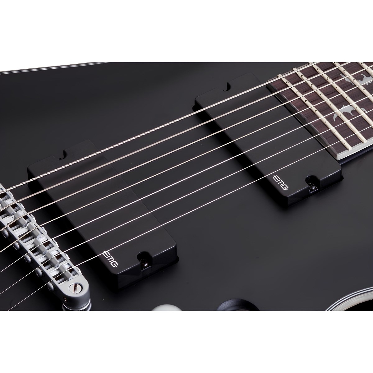Schecter Damien Platinum-7 Elektro Gitar (Satin Black)