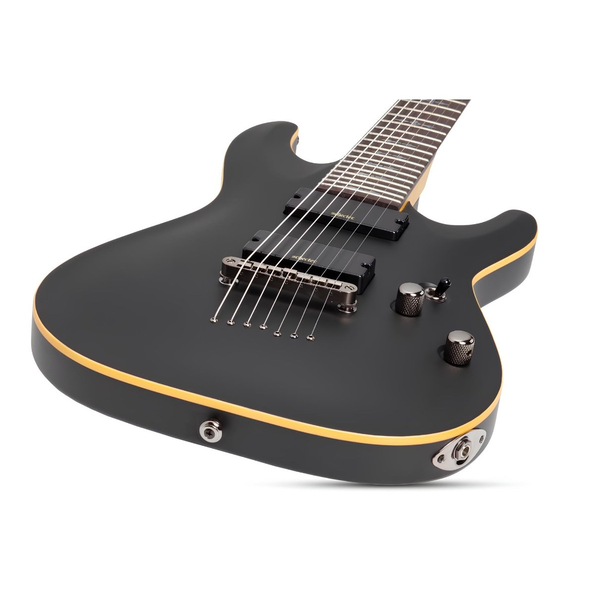 Schecter Demon-7 Elektro Gitar (Aged Black Satin)