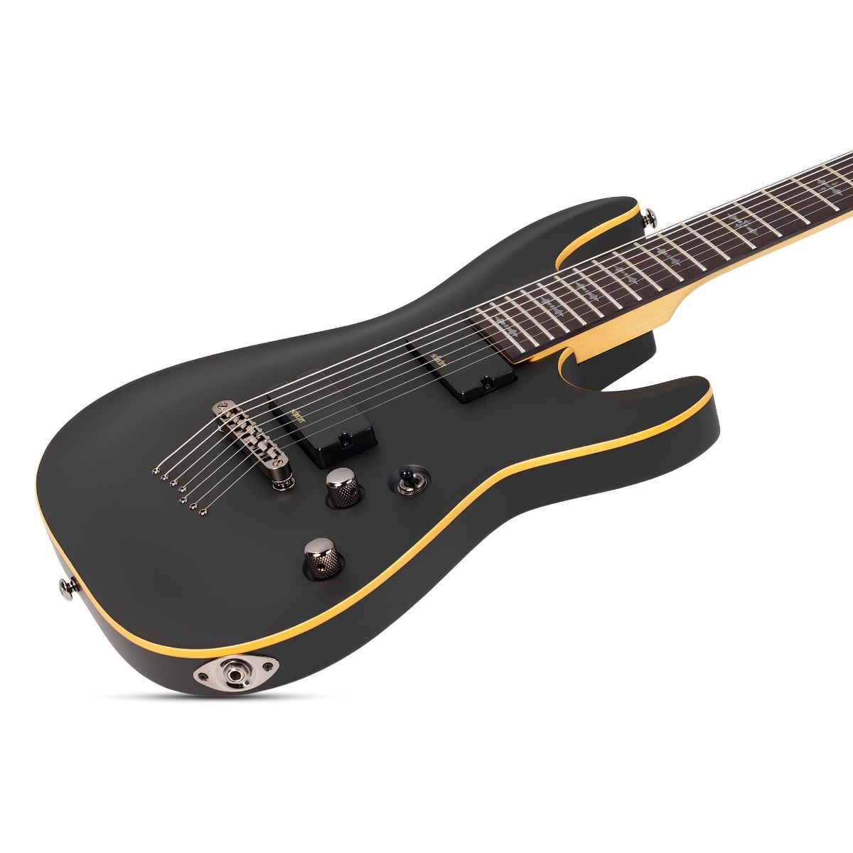 Schecter Demon-7 Elektro Gitar (Aged Black Satin)