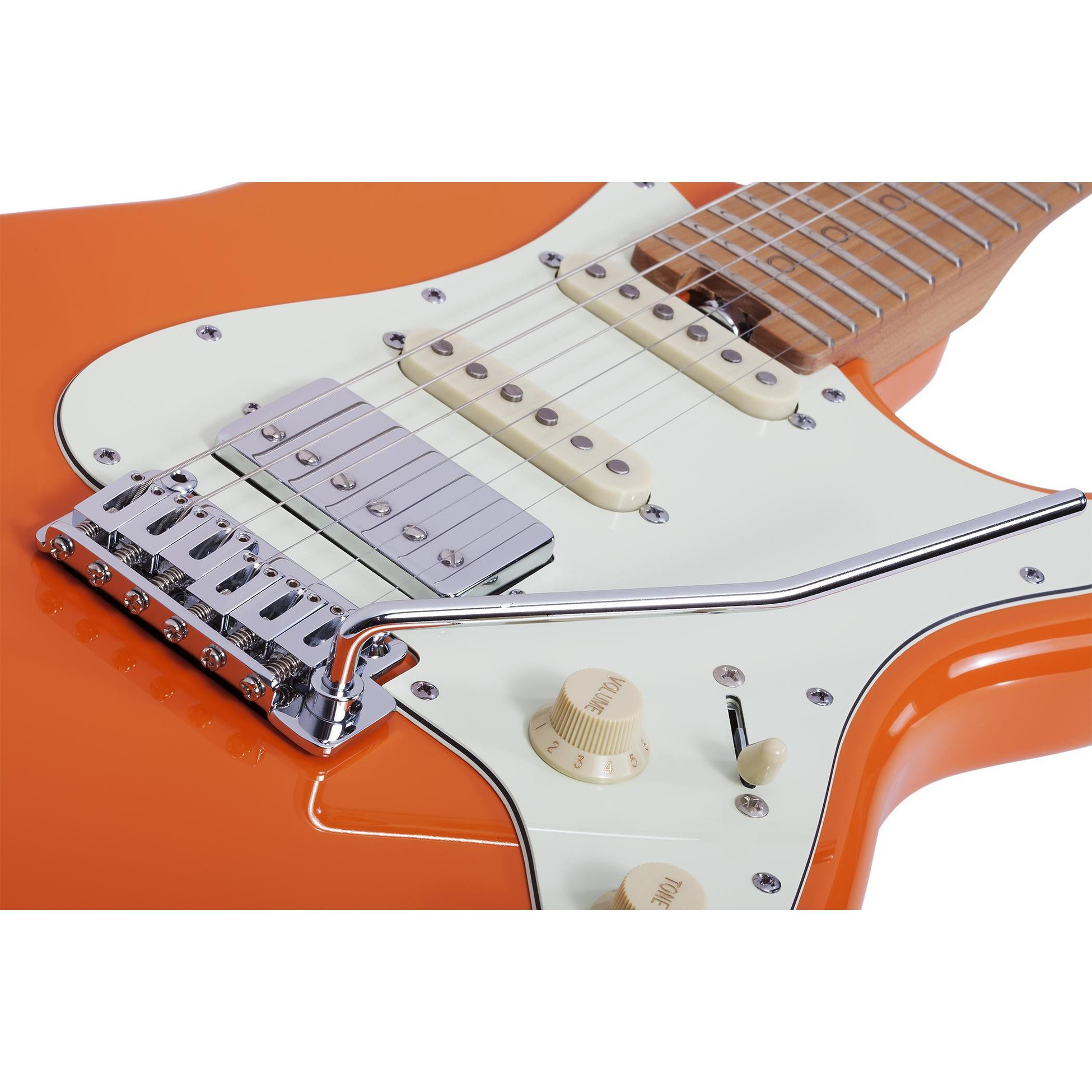 Schecter Nick Johnston Traditional HSS Elektro Gitar (Atomic Orange)