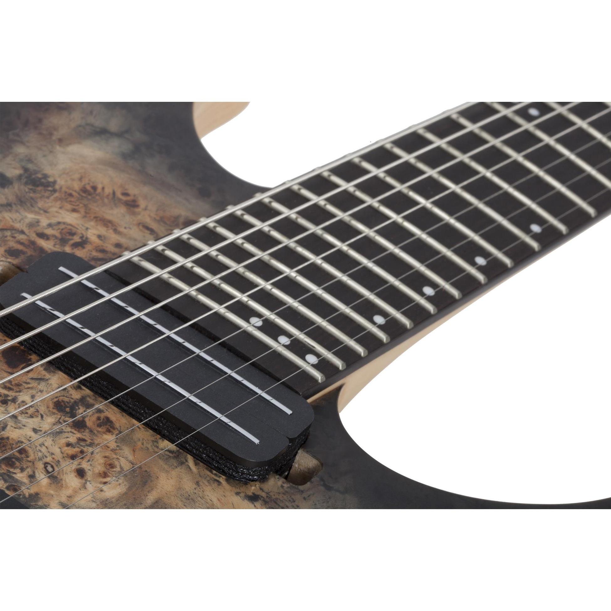 Schecter Reaper-7 Multiscale 7 Telli Elektro Gitar (Charcoalburst)