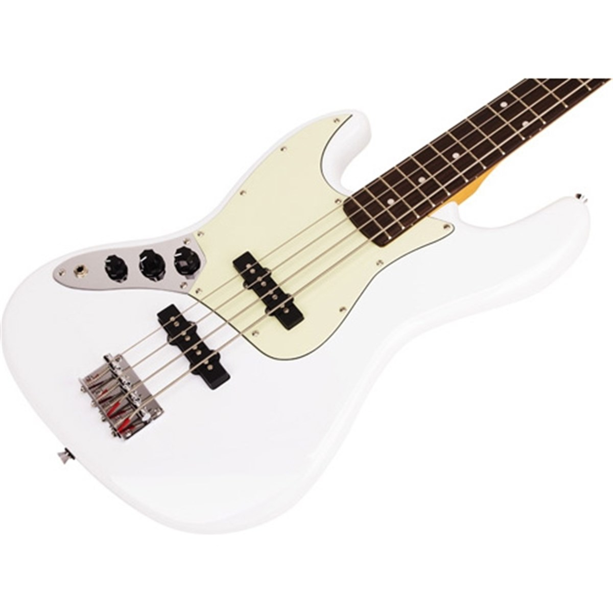 SX Jazz Kasa Solak Bas Gitar (Beyaz)