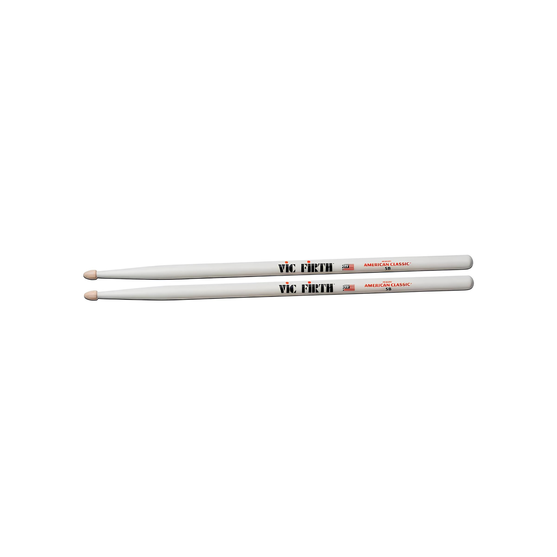 Vic Firth American Classic 5BW - Beyaz (Ağaç Uçlu) Baget