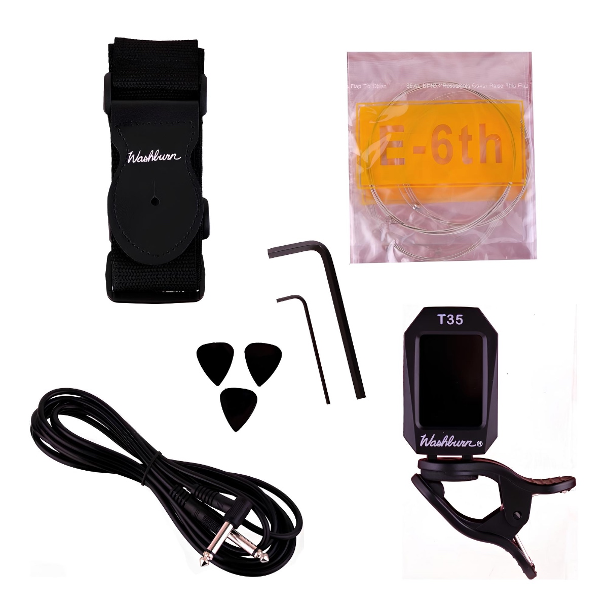 Washburn WS300BPACK Elektro Gitar Paketi