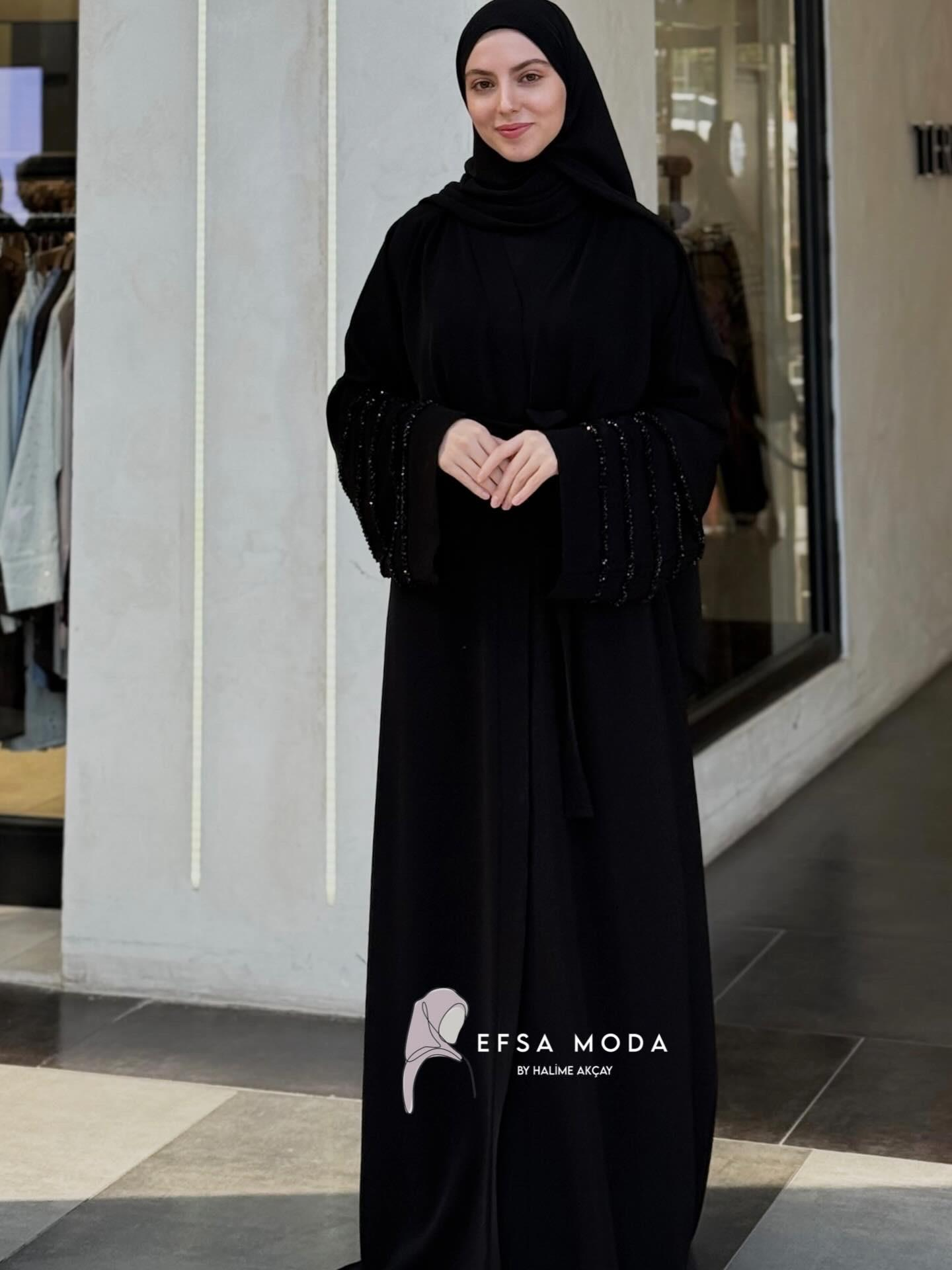 AURA SİYAH ABAYA
