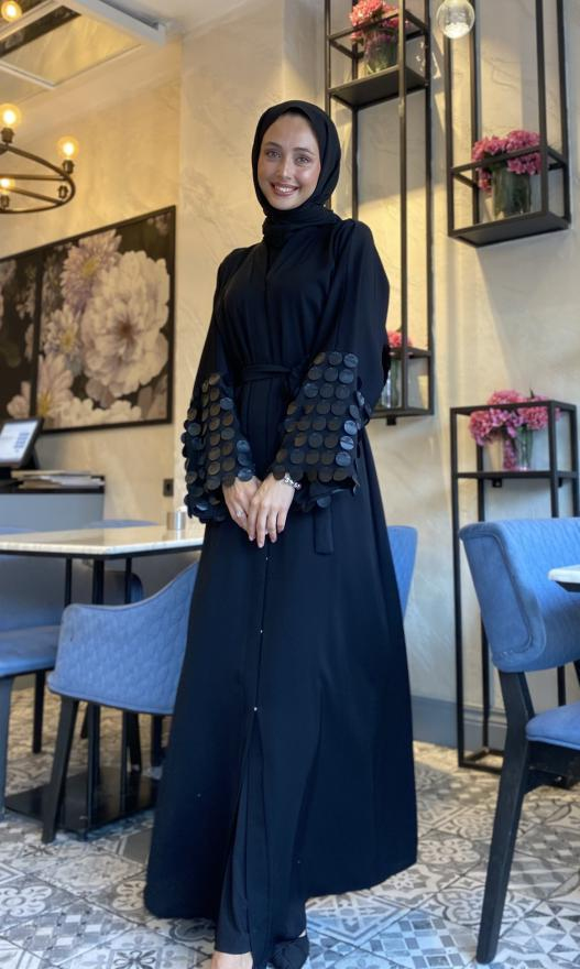 PUL DETAY ABAYA 