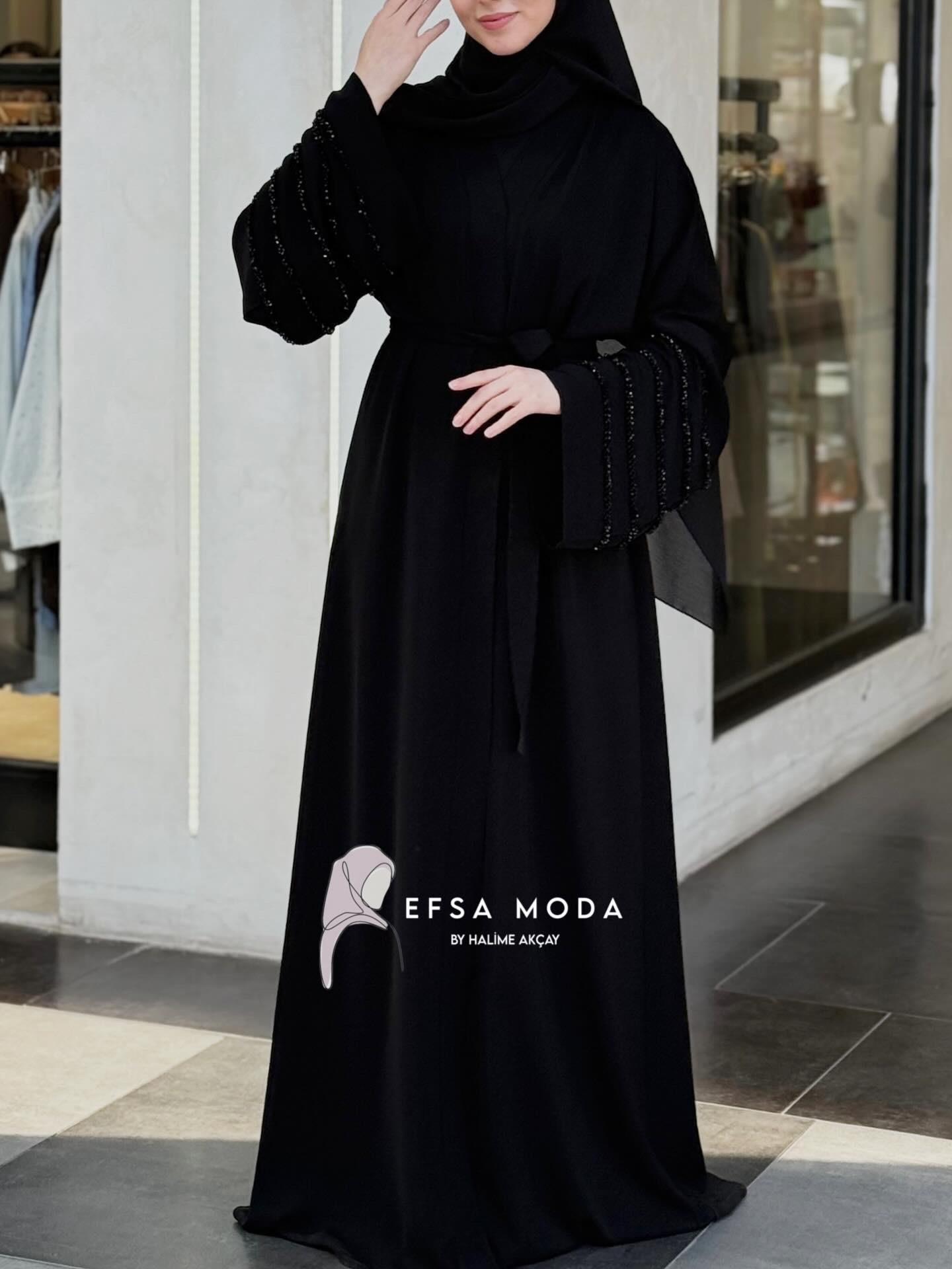 AURA SİYAH ABAYA