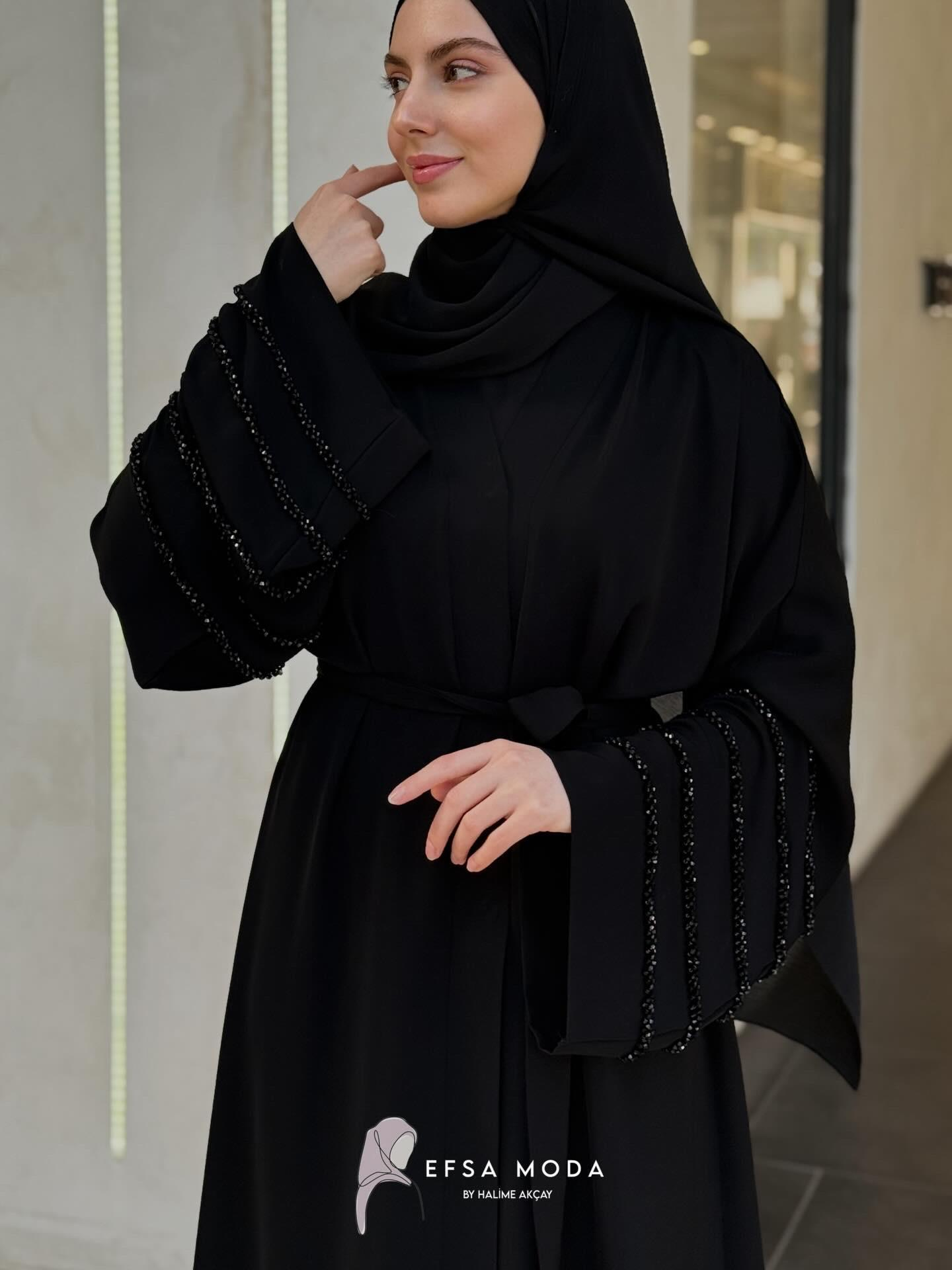 AURA SİYAH ABAYA