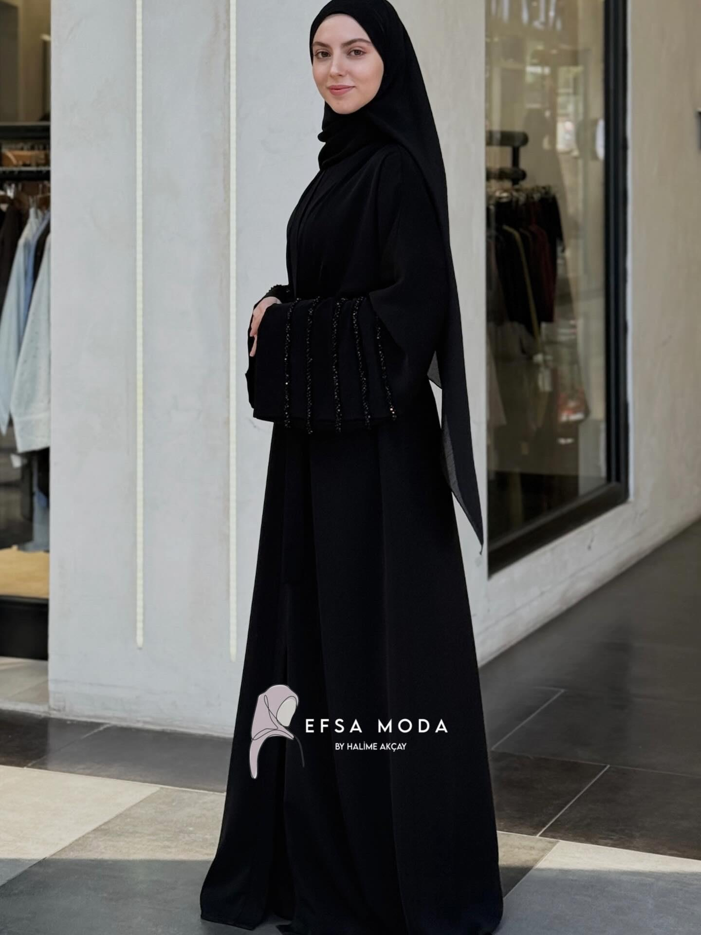 AURA SİYAH ABAYA