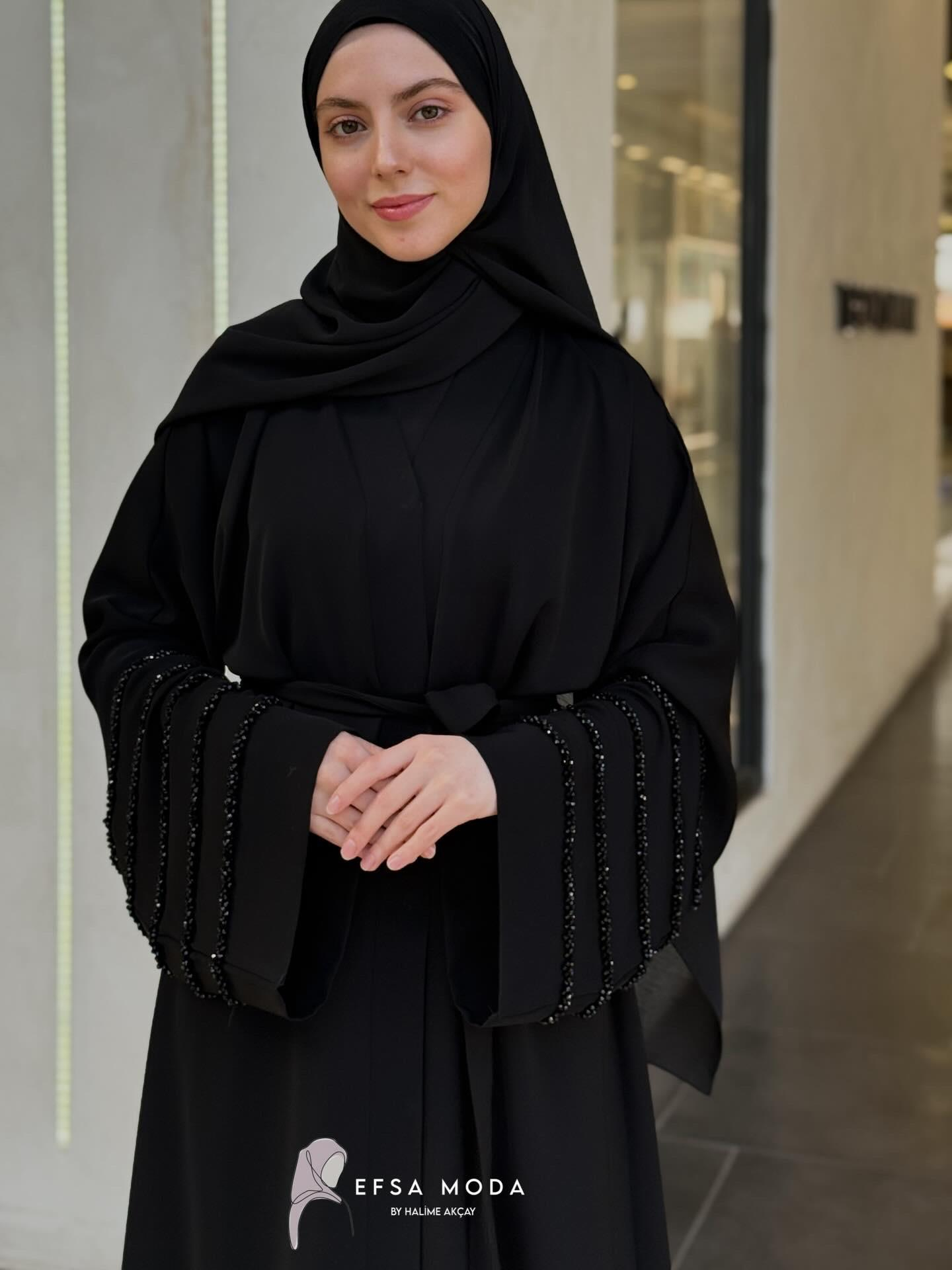 AURA SİYAH ABAYA