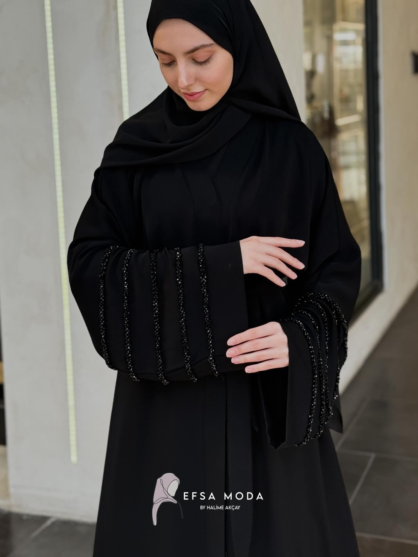 AURA SİYAH ABAYA