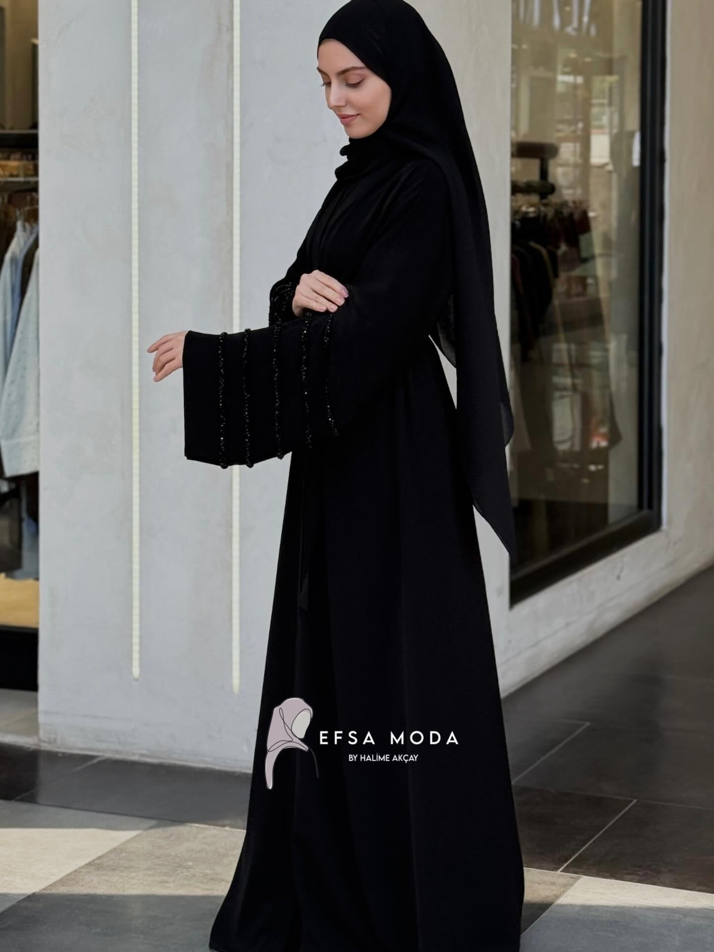 AURA SİYAH ABAYA