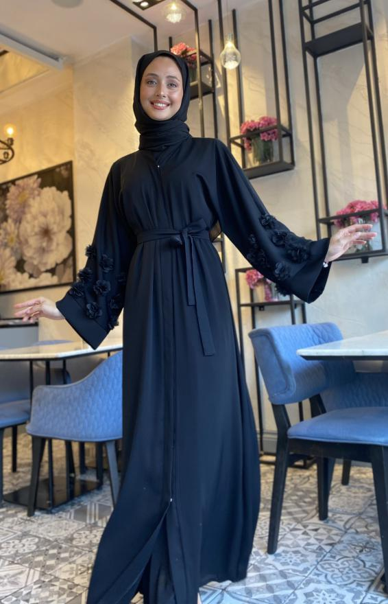 ÇİÇEKLİ ABAYA