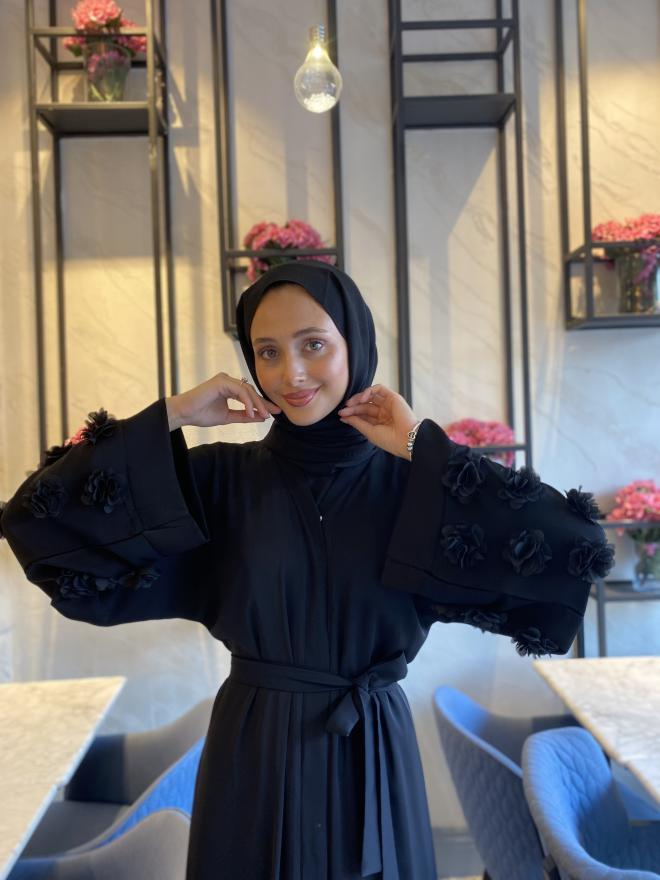 ÇİÇEKLİ ABAYA
