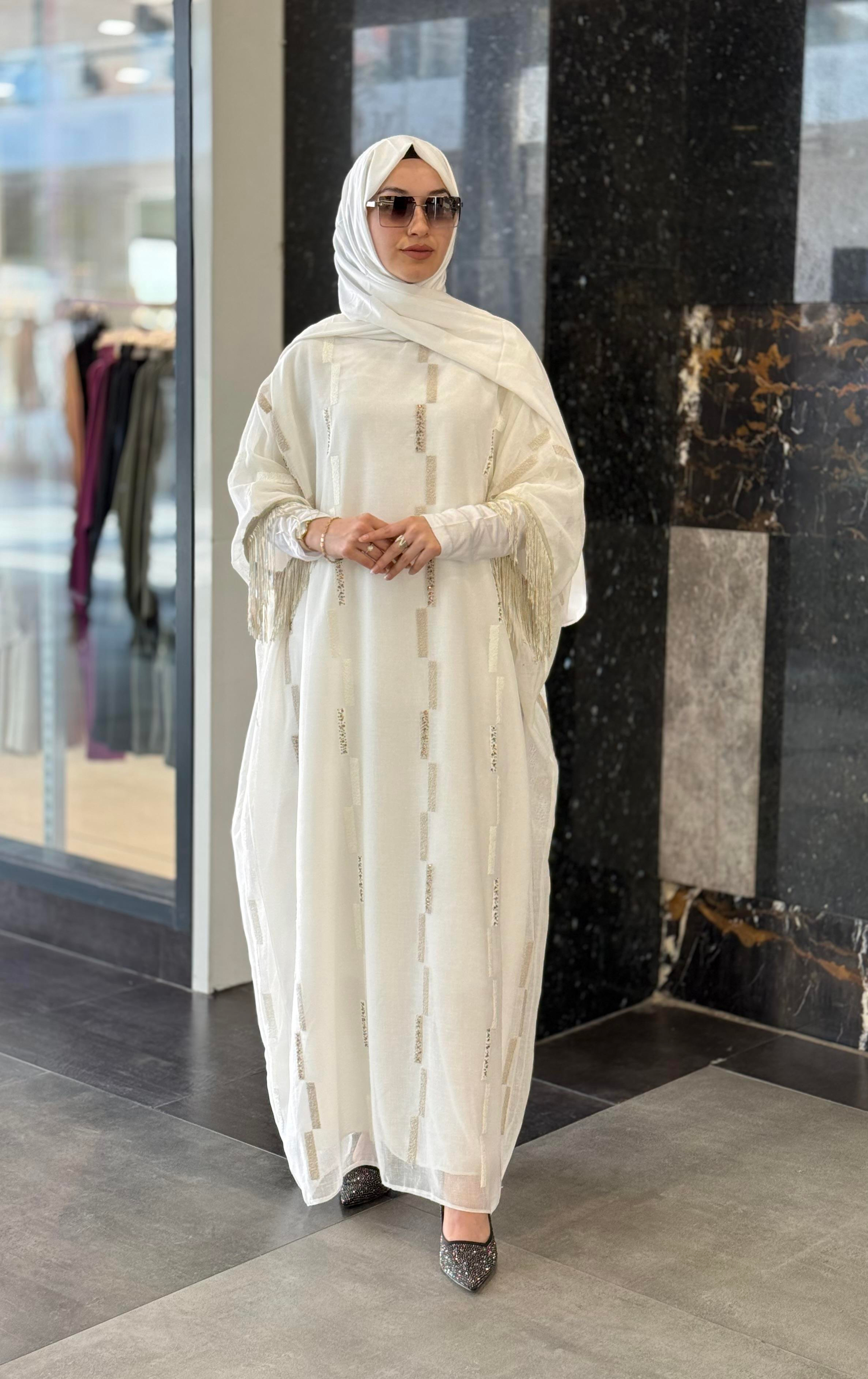 DAMLA ELBİSE KREM