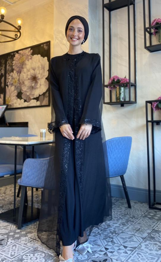 DANTEL DETAY ABAYA TAKIM