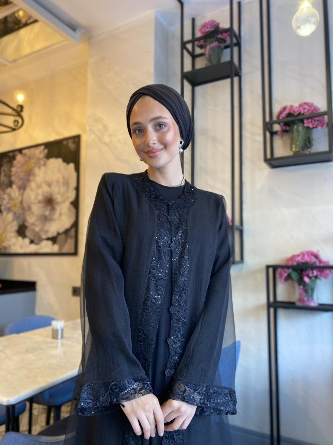 DANTEL DETAY ABAYA TAKIM