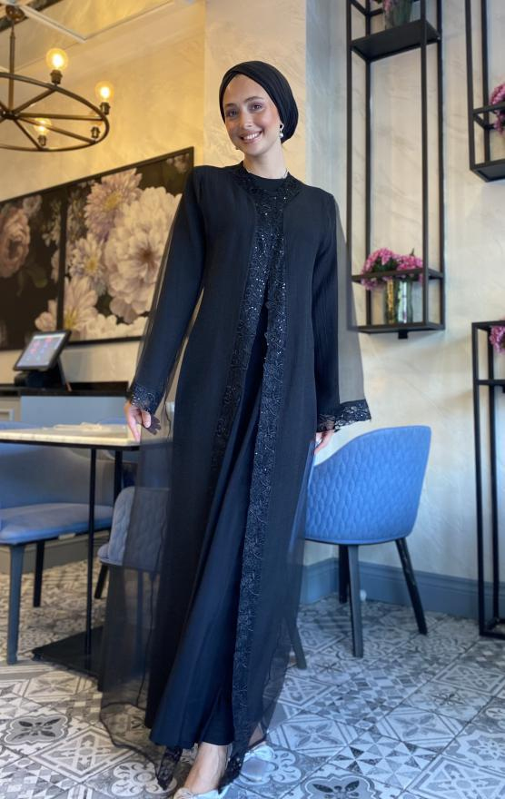 DANTEL DETAY ABAYA TAKIM