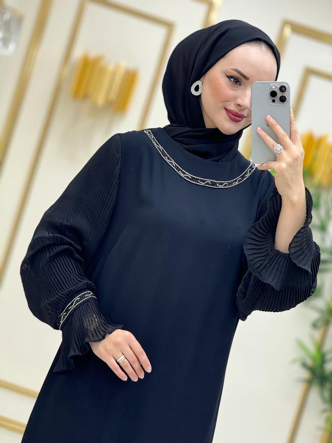 Dora Yelpaze Elbise Siyah