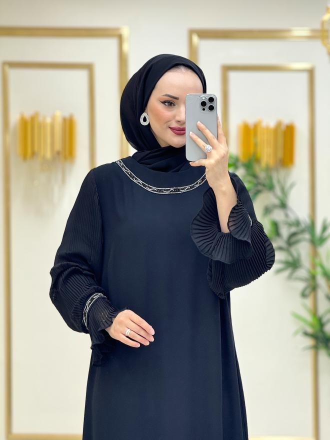 Dora Yelpaze Elbise Siyah