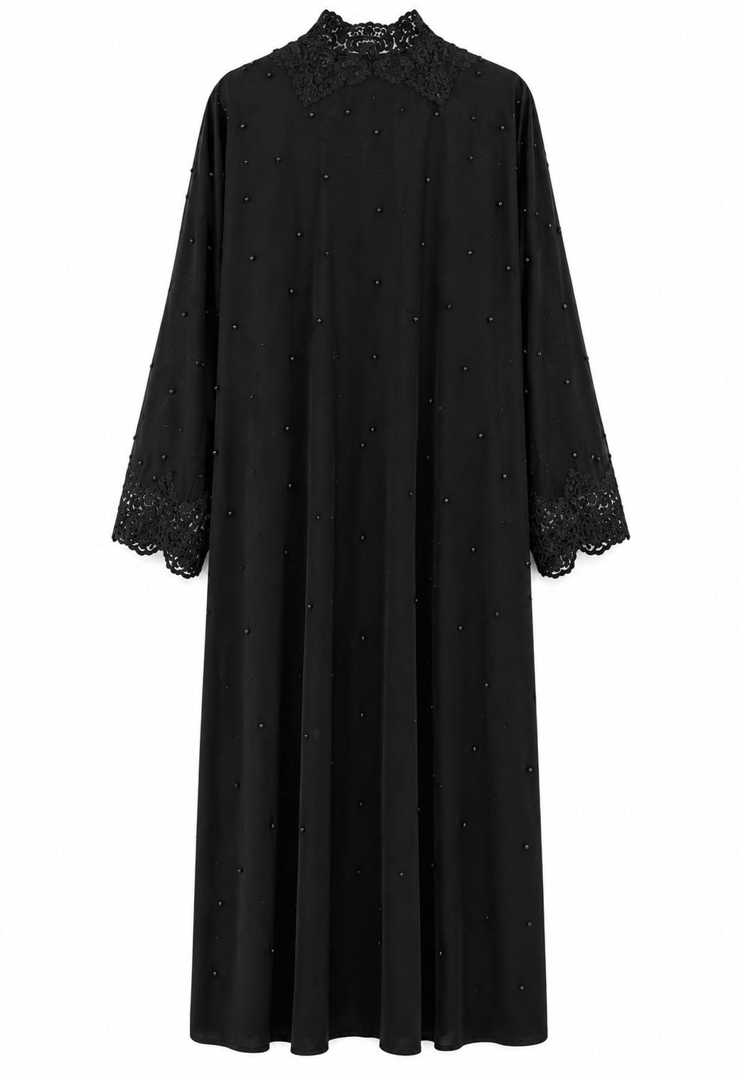 Dubai Kumaş Fransız Dantel Abaya