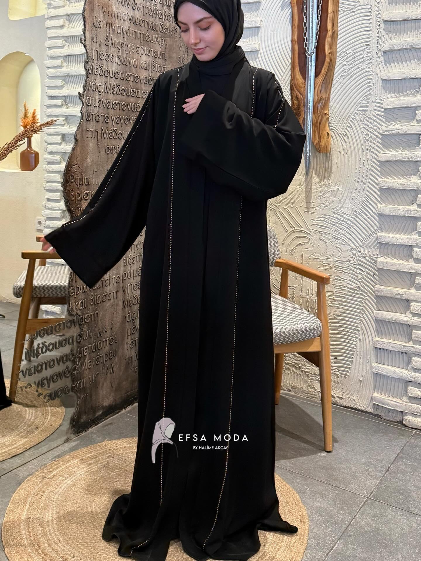 ELORA TAŞLI ABAYA