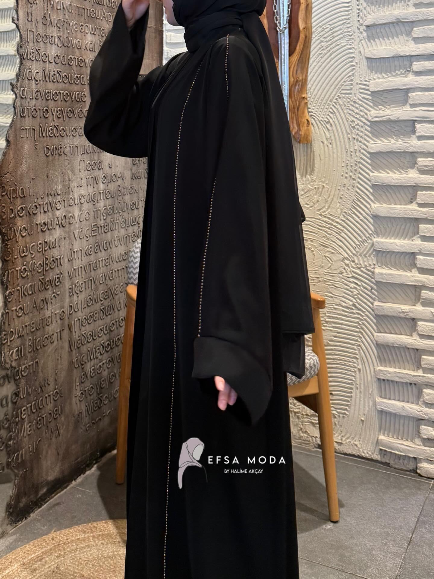 ELORA TAŞLI ABAYA
