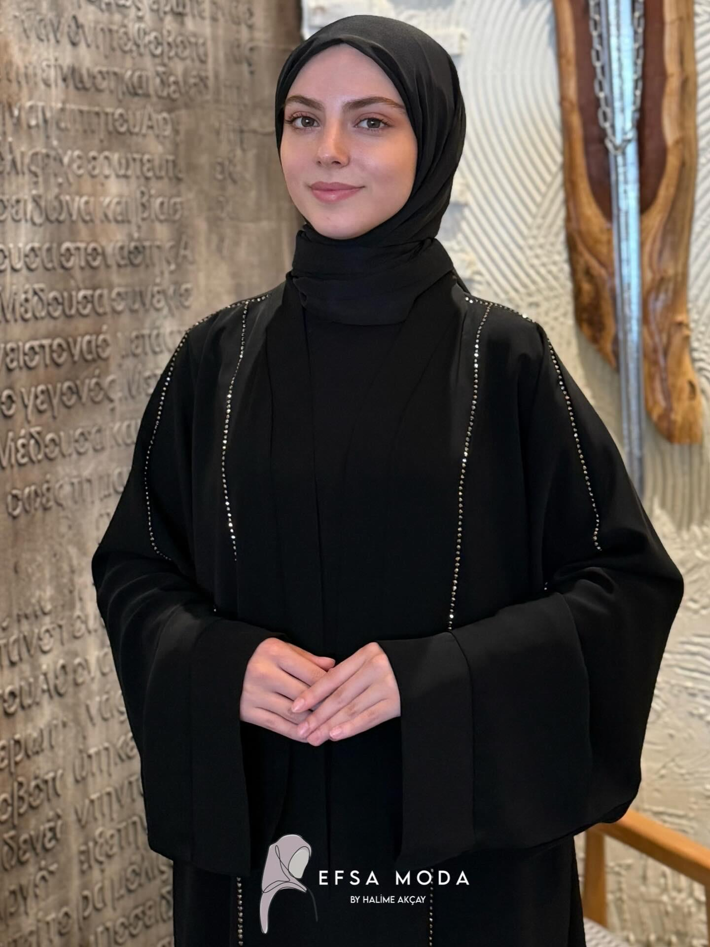 ELORA TAŞLI ABAYA