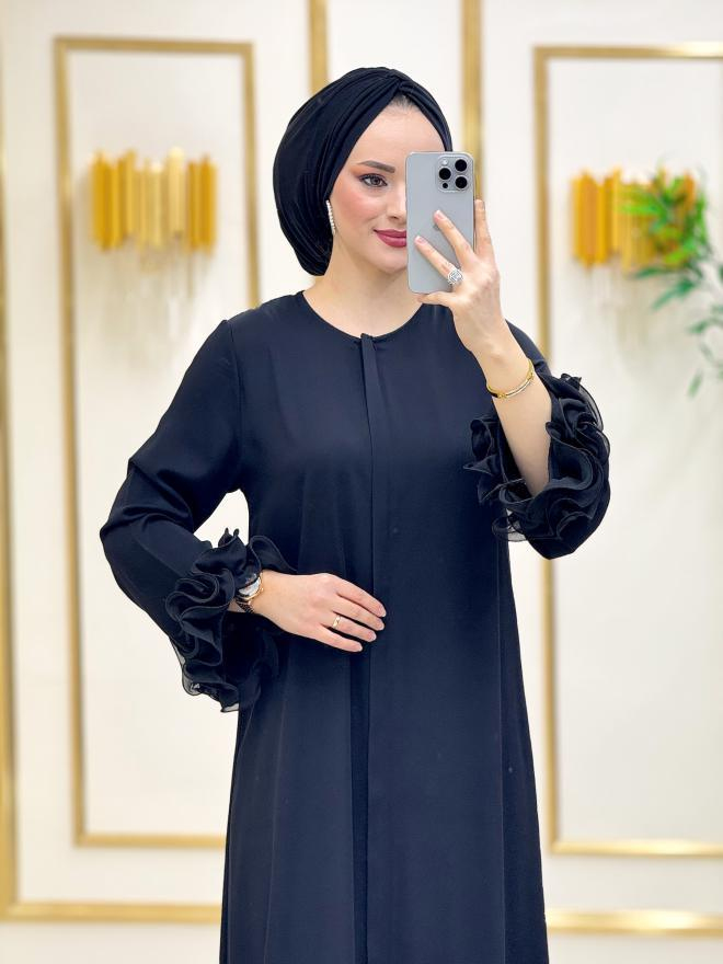 LAZER KESİM VOLANLI FERACE