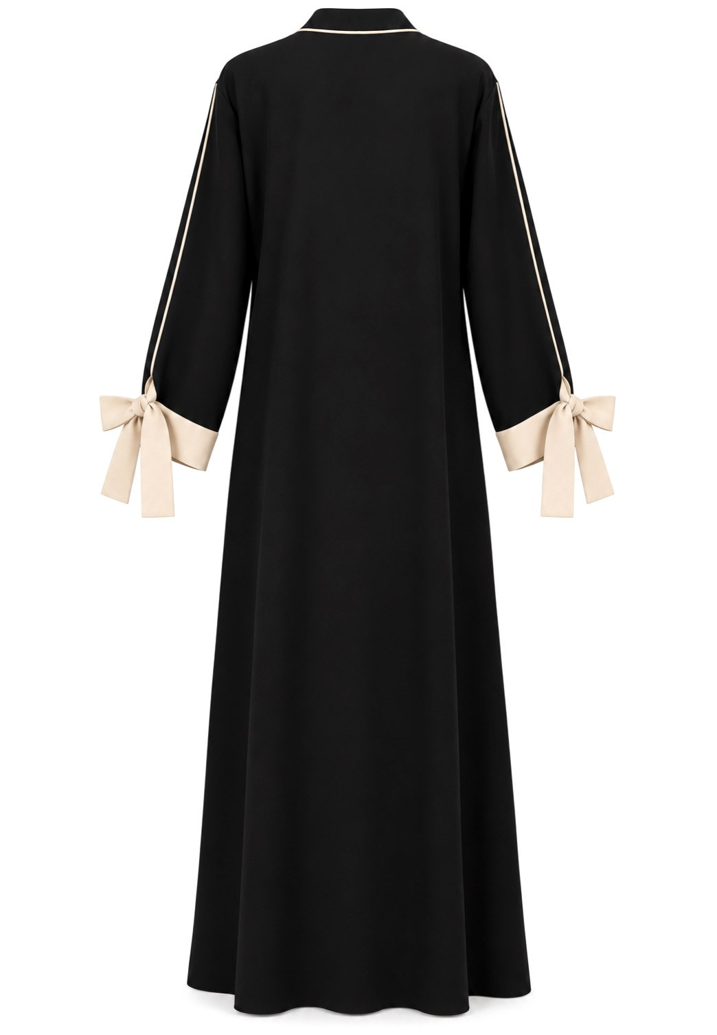 Liora Dubai İpeği Biyeli Fiyonklu Abaya
