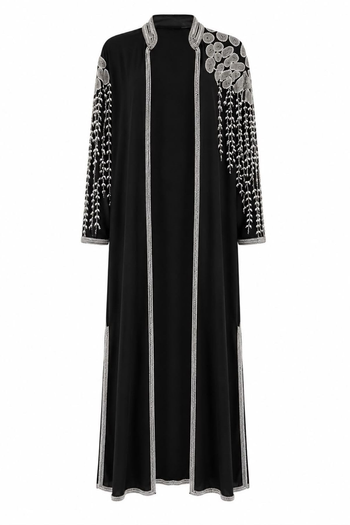 Lüks Taş İşlemeli Özel Tasarım Abaya Takımı